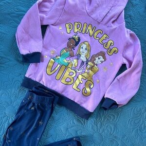 Disney Princess Vibes Hoodie - purple and Gold